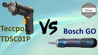 Comparaison de 2 visseuses   TECCPO TDSC01P VS BOSCH GO