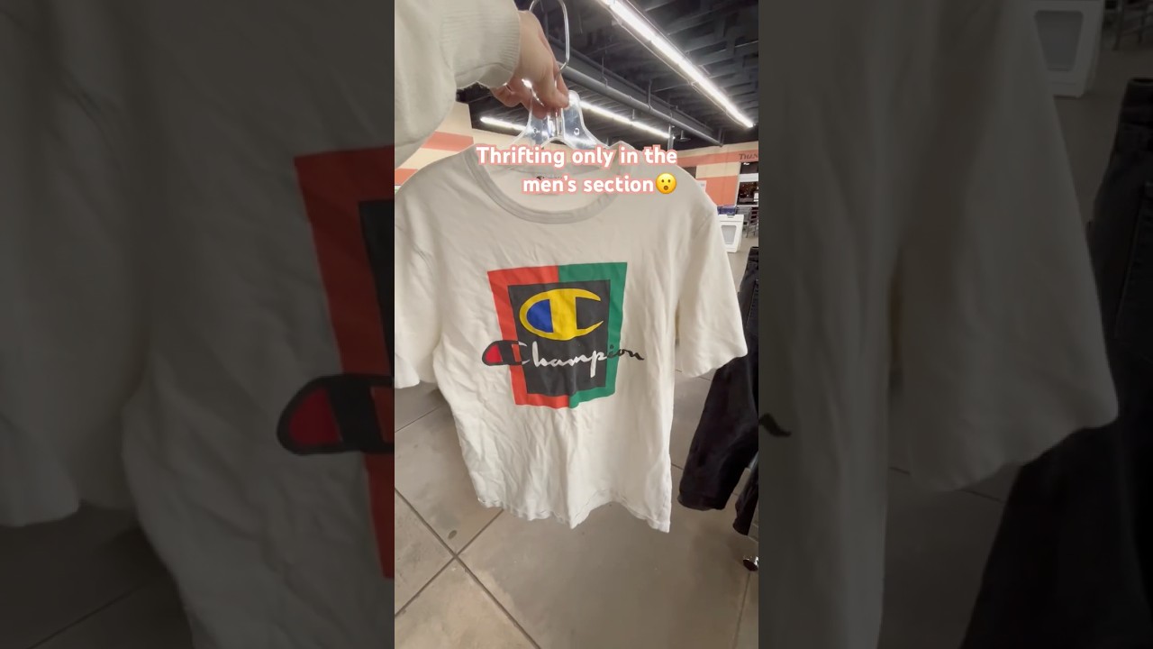 Don’t sleep on the men’s section while thrifting!! Full video coming 