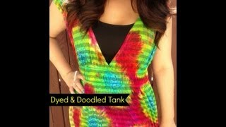 Don't miss my next craft! subscribe: http://bit.ly/19axxcw
http://craftychica.com i decided to experiment with a fabric dye
project, and added doodled desi...