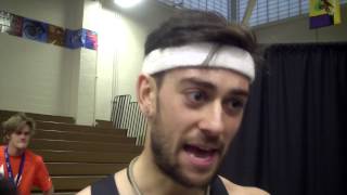 Kyle Merber Speaks after 2nd in 1000 at 2015 USATF Indoor Championships
