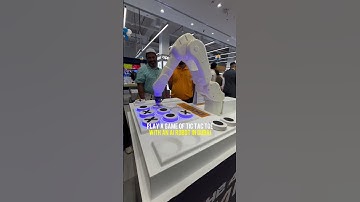 Play a game of Tic Tac Toe With An AI Robot in Dubai! #trending #dubai #ytshorts #robot