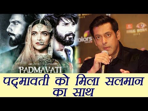Salman Khan SUPPORTS Deepika Padukone's Padmavati | FilmiBeat