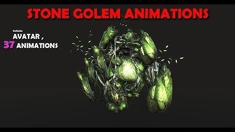 Stone Golem 3D  Animations download