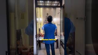 Modern Home Mandir Design with Pocket Slider | Space Saving Mandir Idea for Flats #poojaroom