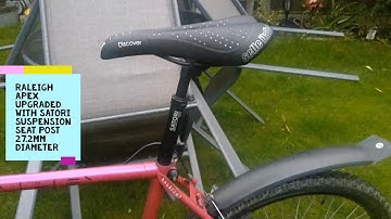 Raleigh Apex Part 2 Upgrades Mountain Bike - Selle Italia Discover Gel Flow Seat & Satori Suspension