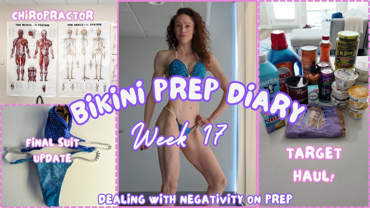 Bikini prep vlog | Week 17 | Target haul | dealing with negativity on prep