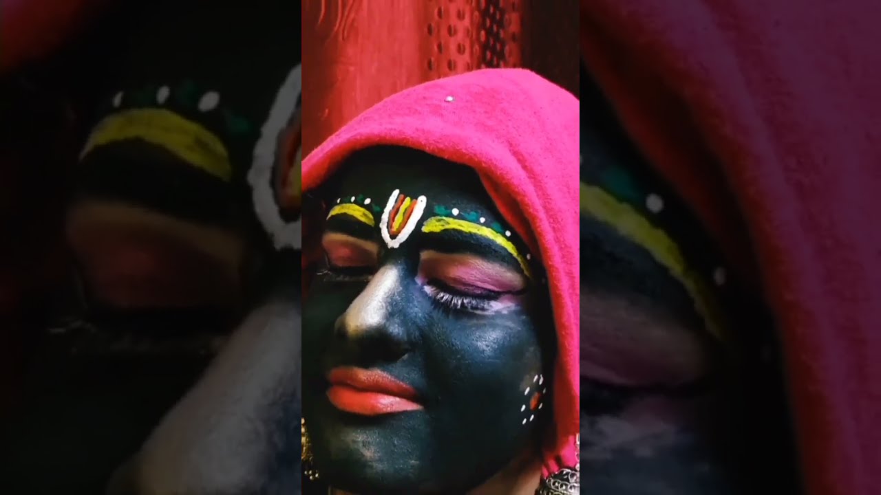 Krishna ji makeup done by pragya makeover ๏ธ ๏ธ - YouTube