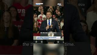 JD Vance heckled at MAGA rally in Kansas