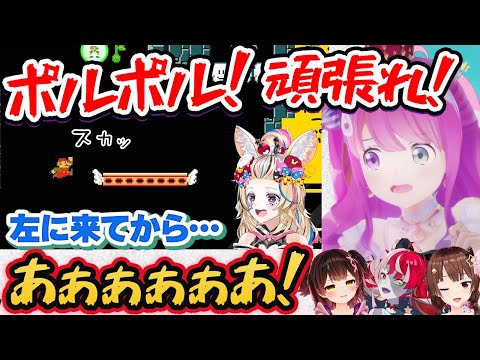 違うチームの尾丸ポルカを全身全霊で応援する姫森ルーナ【#ホロライブワールド/ときのそら/ロボ子さん/クレイジー・オリー/ホロライブ切り抜き】