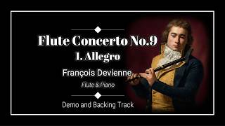 1. Allegro - Flute Concerto in E minor No.9 - Francois Devienne - Sheet music - Demo & Backing track