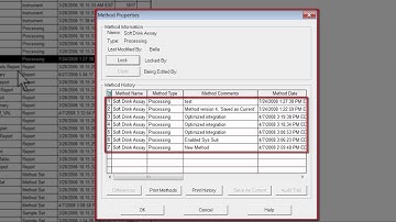 Viewing Method Audit Trails and Method Differences in Empower