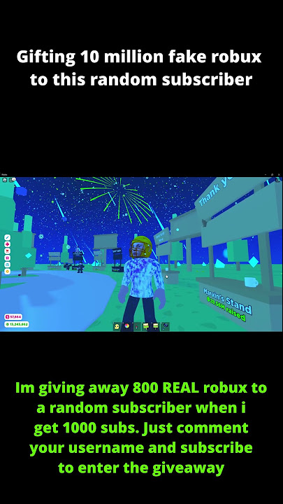 A giveway for a million robux odd, thoughts? : r/roblox