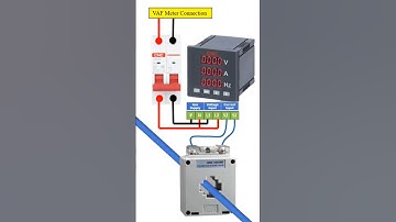 Digital VAF Meter Connection with CNC Current Transformer #shorts #short #electrical