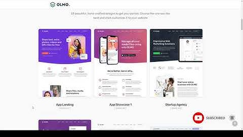 OLMO - Software and SaaS HTML5 Template software digital product