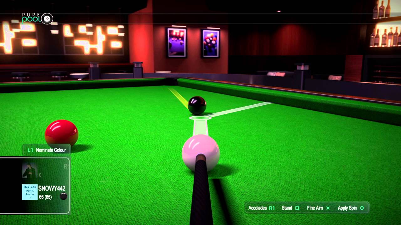 Pure Pool 147 break amateur career mode - YouTube