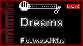 Dreams (LOWER -3) - Fleetwood Mac - Piano Karaoke Instrumental