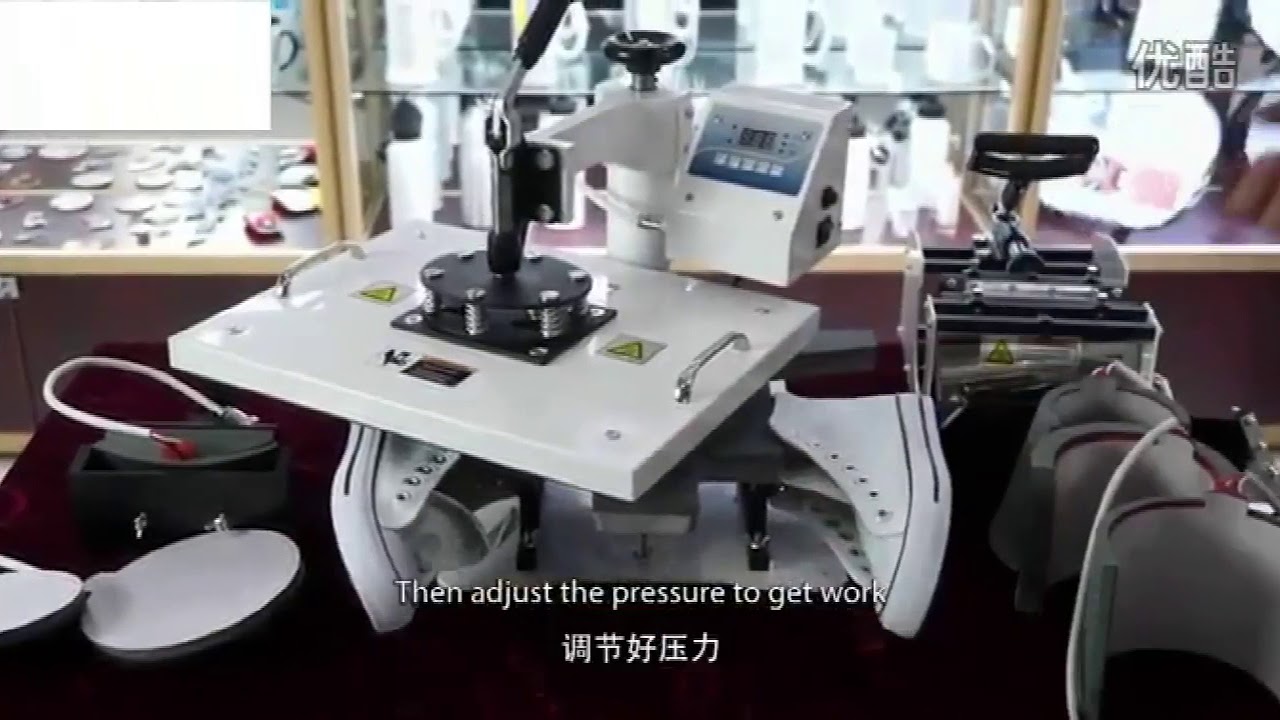 Jetvinner 9 in 1 heat press machineto sublimate T-shirts,Ceramic Plates, Tilesgs, Mouse Pads