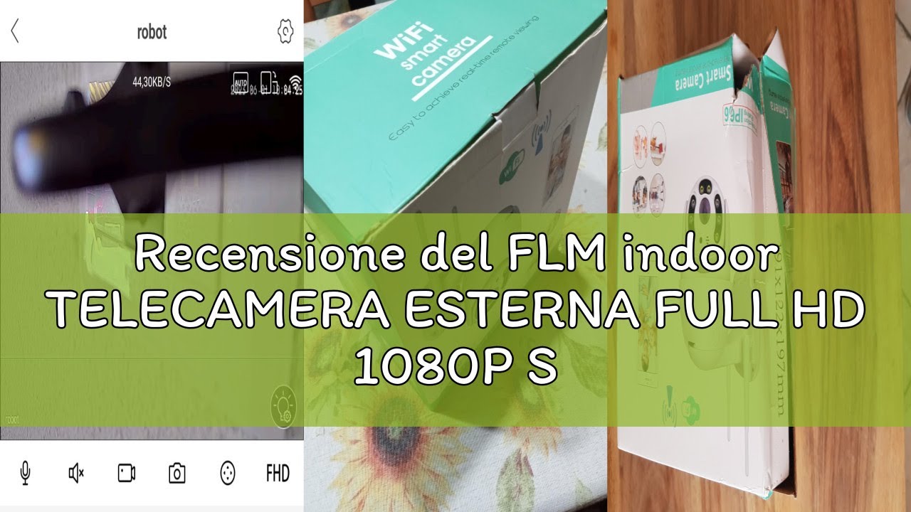 Telecamera Esterna Wireless PTZ 1080p Full HD - Videosorveglianza IP Con App Yoosee