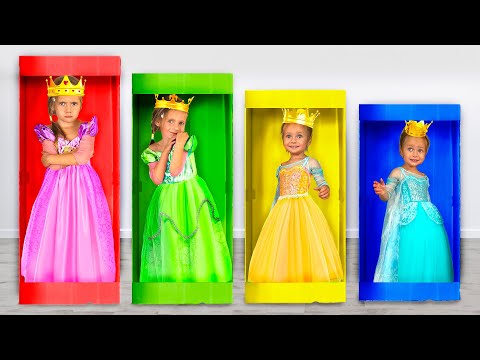 Five little doll princesses - Fun videos for kids Maya Mary Mia