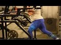 Ms Olympia Juliana Malacarne trains legs and glutes