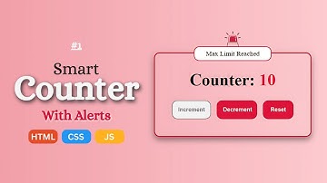 JavaScript Counter App | How to Build a Smart Counter (Beginner Tutorial)