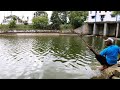 Fishing 🎣 Fisher man Catching Indian EEL And Big Tilapia Fishes to catch with Hook