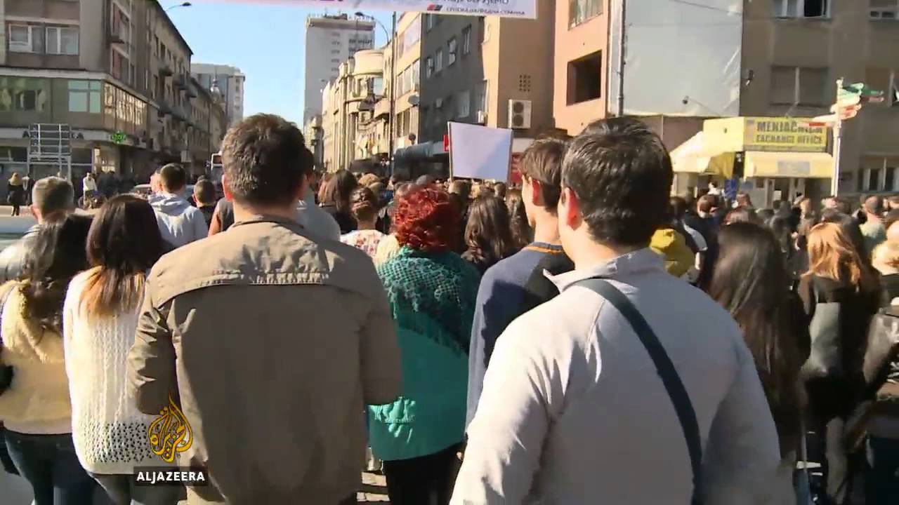 احتجاجات في نيش بسبب تصاعد العنف