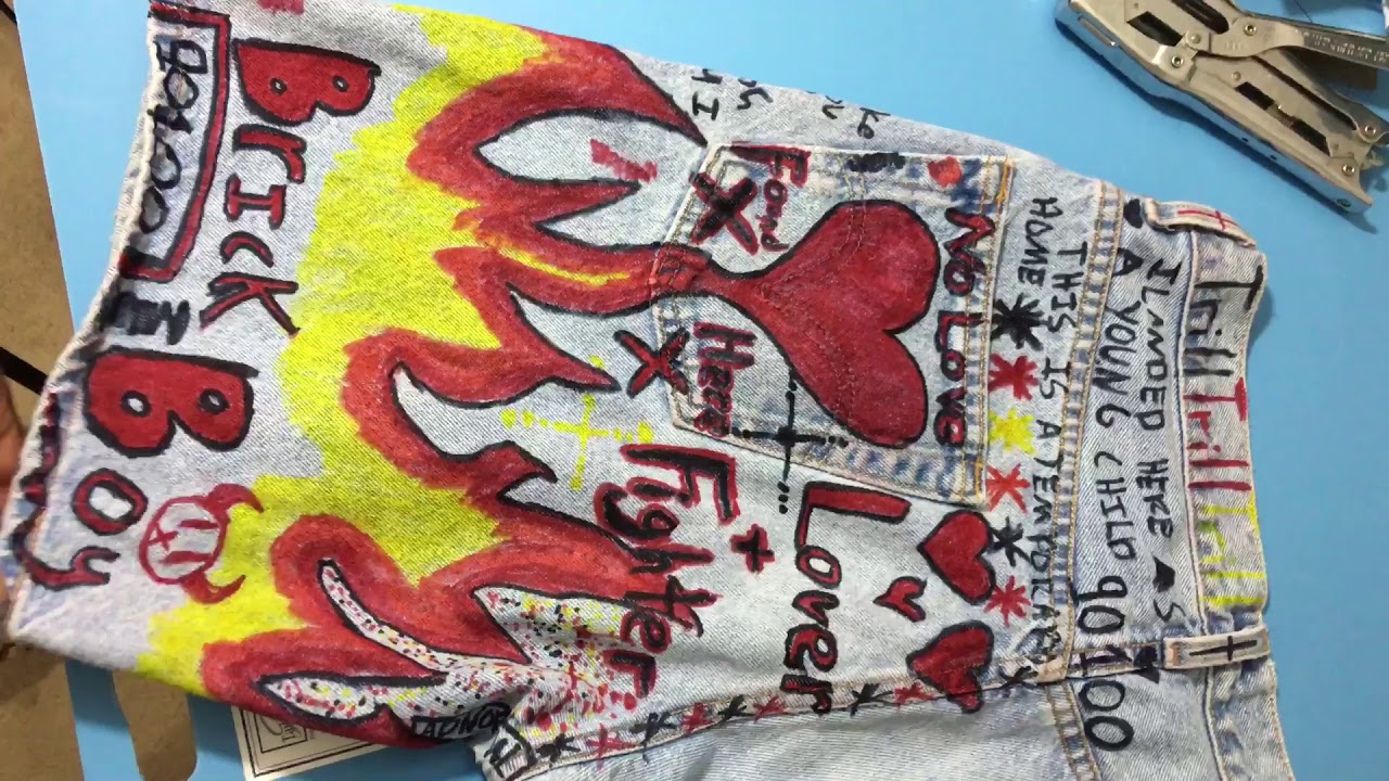 DIY Rockstar Custom Jeans(sharpies only) YouTube