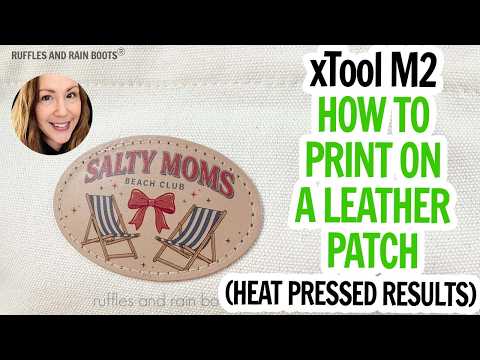 xTool M2 Project: How to Print on Leather to Make a Colorful Hat Patch