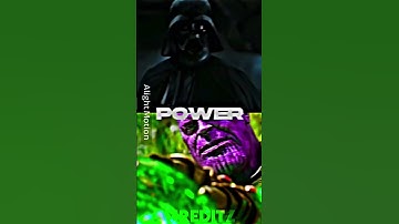 Darth Vader VS Thanos |No Stones| #keşfet #shorts #vs #thanos #darthvader