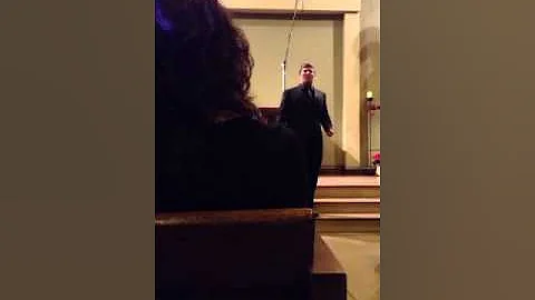 Stephen Cuttler singing a beautiful solo