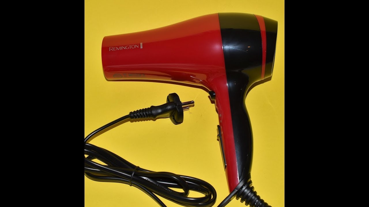 Secador de Pelo 2000W, Remington D3080 Pro Dry 2000 - YouTube