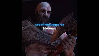 Hours To Beat These Games #shorts #residentevil #genshinimpact #rdr2 #godofwar #edit #gaming #games