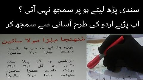 sindhi class 4 chapter 2 munja mitra mola sahen |sindhi urdu tarjumy k sat| sindhi say urdu