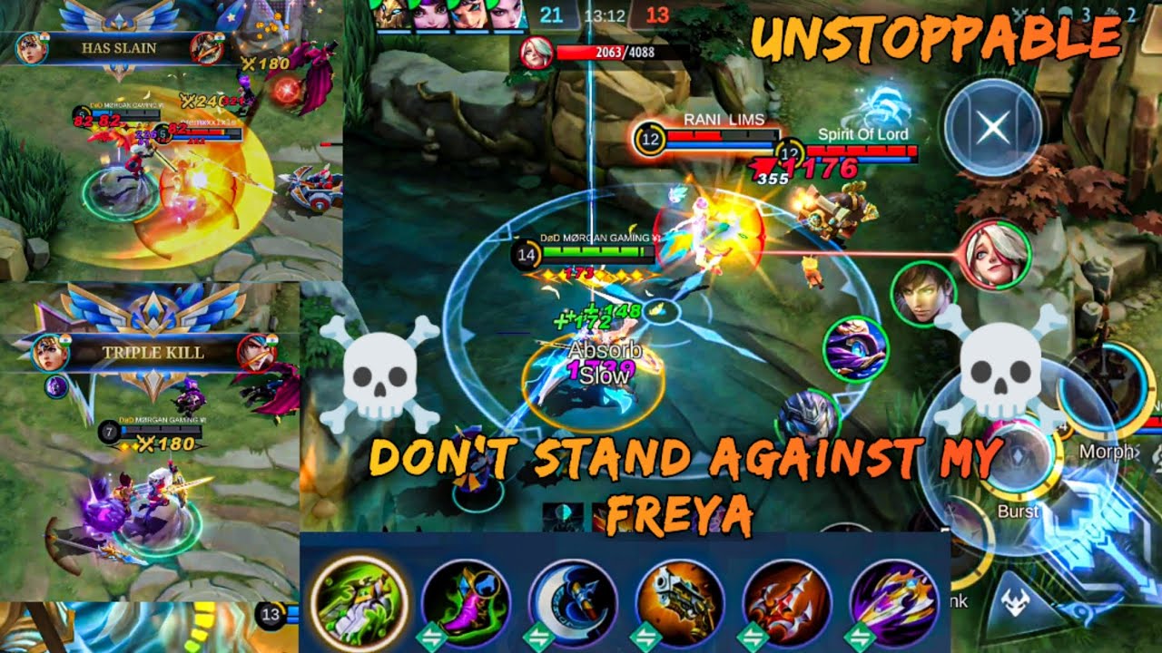 FREYA || UNSTOPPABLE 💪LEGENDARY , TRIPLE KILLS💪 || ☠️ DON'T STAND AGAINST MY FREYA ☠️