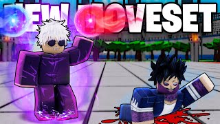 they added Gojo MOVESET to Heroes Battlegrounds (Roblox)