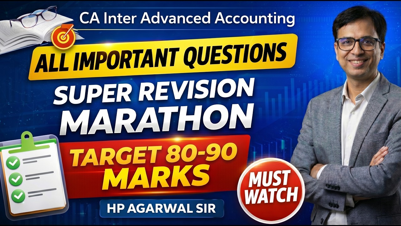 CA Inter Advanced Accounting | SUPER REVISION MARATHON | ALL IMPORTANT ...