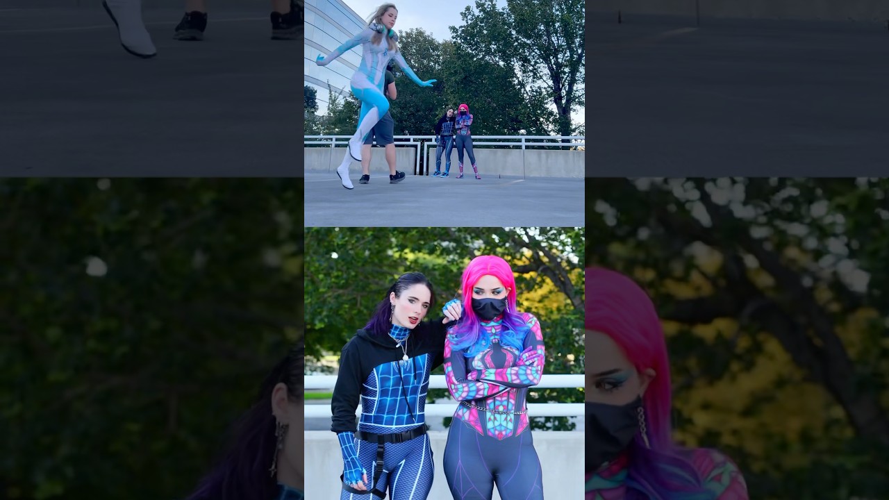 Bts of our spidersona cosplay video 🕸️🕷️💥