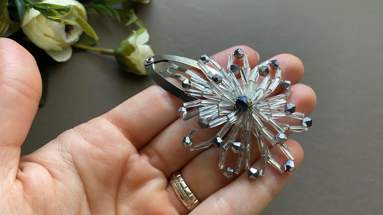 Glass Bead Hairpin | Hair Accessory - YouTube