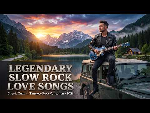 LEGENDARY ROCK LOVE SONGS - BEST SLOW ROCK HITS WITH SOULFUL ELECTRIC GUITAR