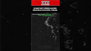 US Military Strikes Alleged Trafficking Boat In Pacific Ocean, 3 Killed | Watch Video #shorts