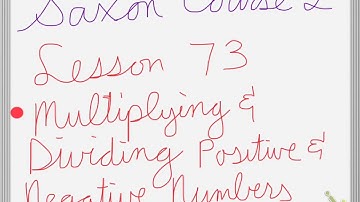 Saxon Course 2 Lesson 73