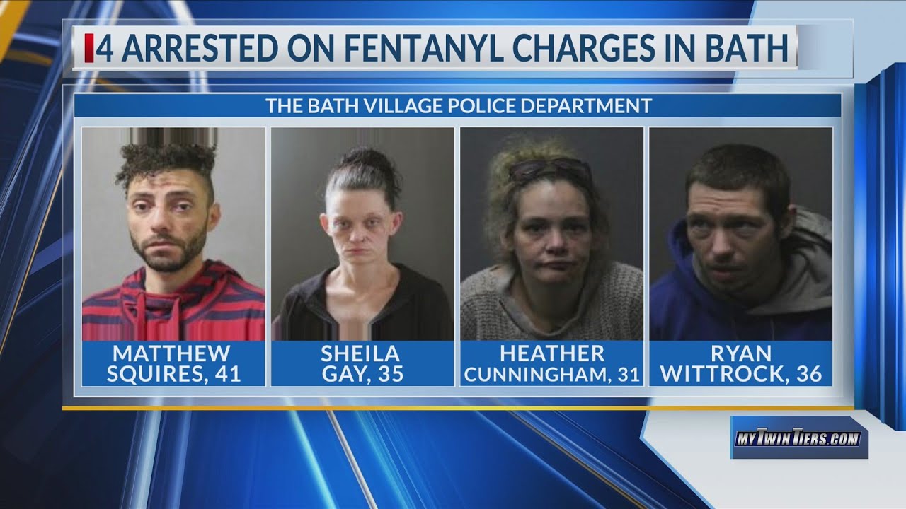 Four arrested on fentanyl charges in Bath after traffic stop - YouTube