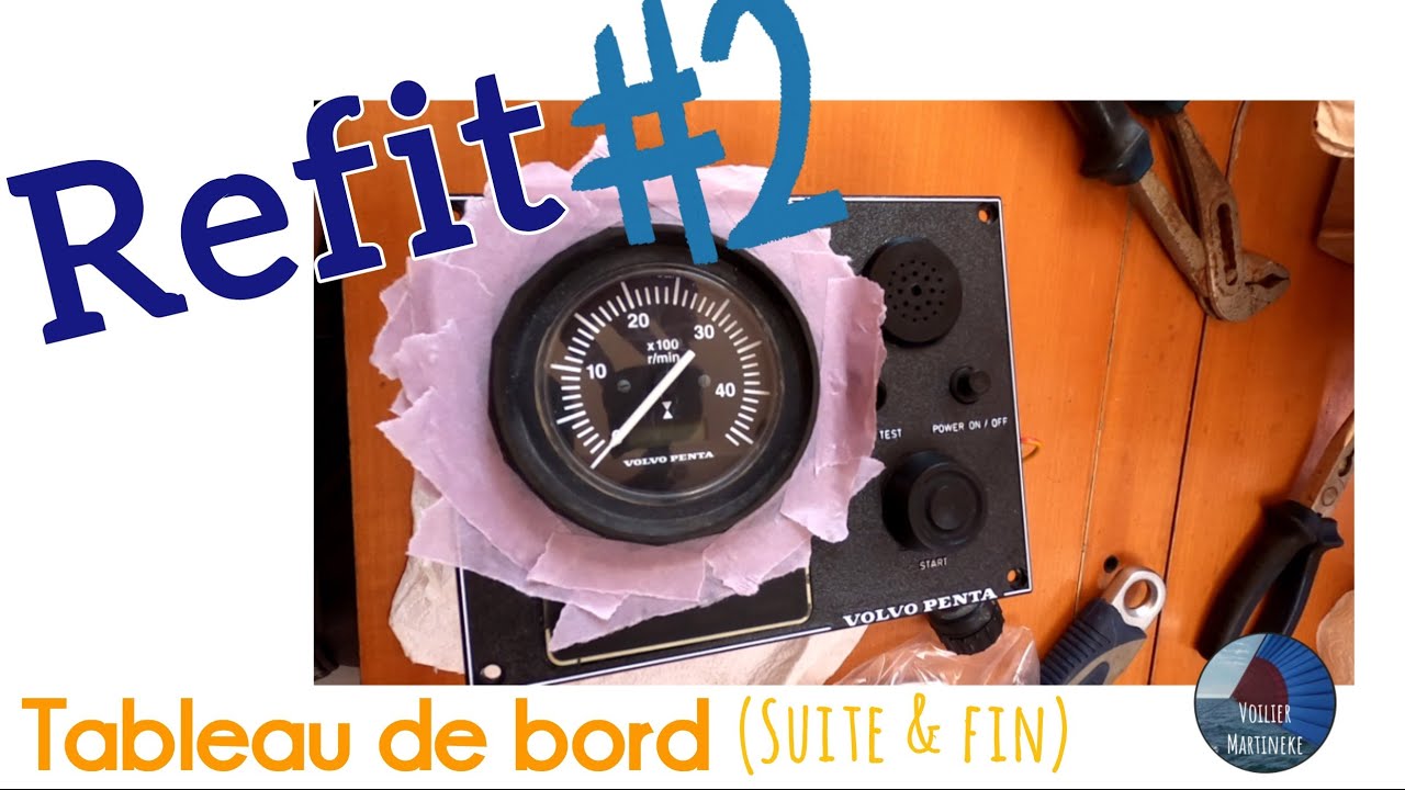 ⁣Refit tableau de bord Volvo Penta partie 2 @VoilierMartineke