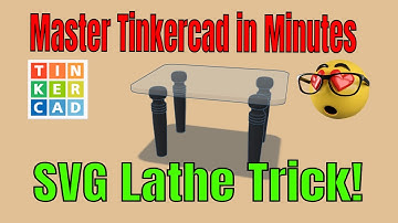 How to use Tinkercad as a Lathe and make Table & Chair Legs!