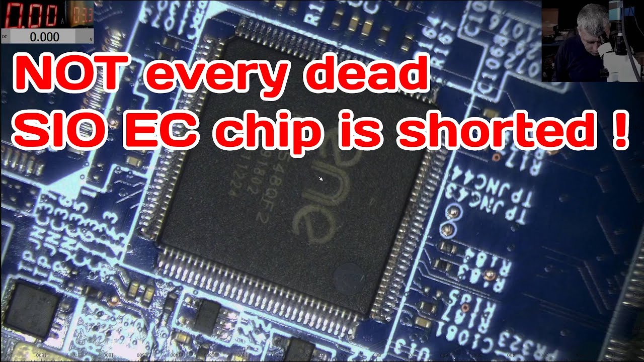 MSI Katana GF66 11UG repair - SIO EC chip replacement - Not every faulty EC chip is shorted!