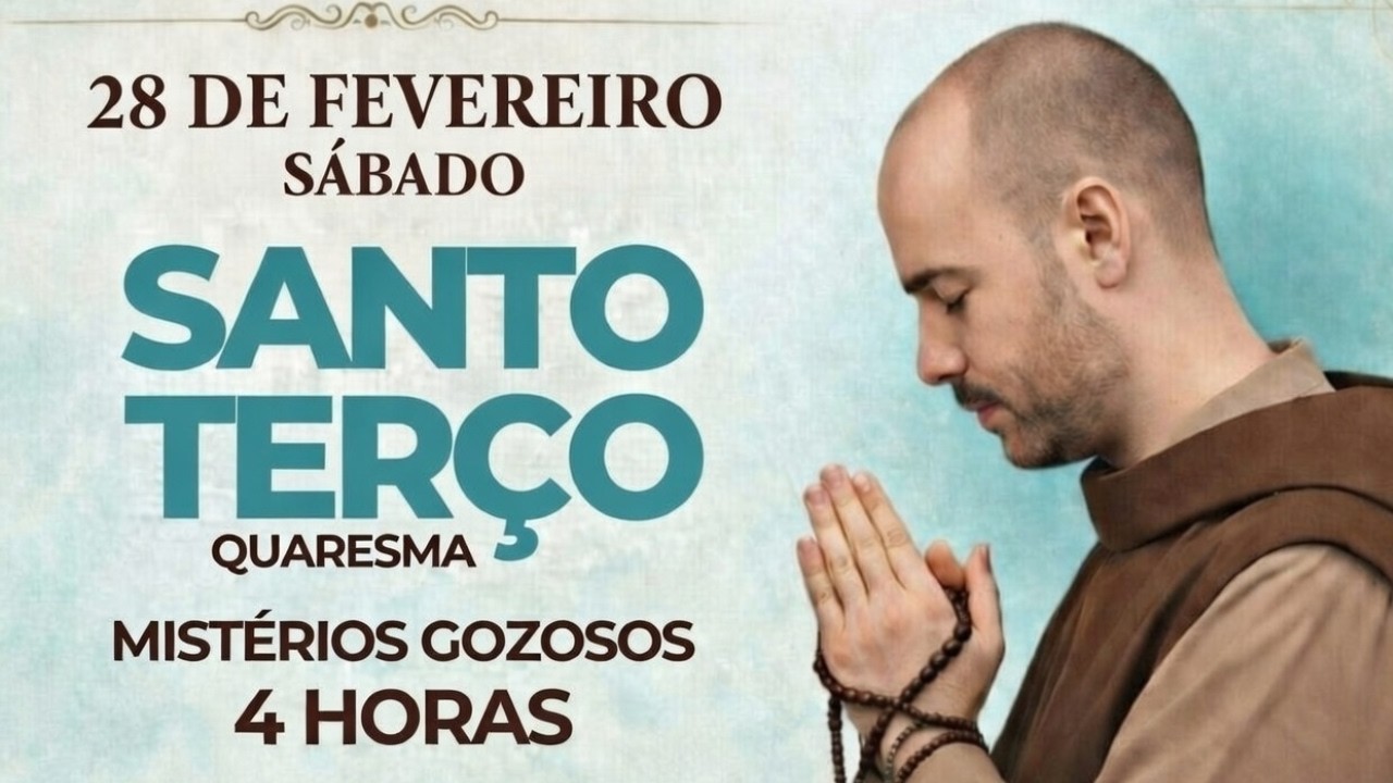 O SANTO TERÇO DE HOJE - MISTÉRIOS DOLOROSOS, 28 DE FEVEREIRO DE 2026 |  SÁBADO 4 HORAS #terço