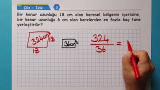 ÇÖZ İZLE-3 ALAN ÖLÇÜYORUZ PROBLEMLER