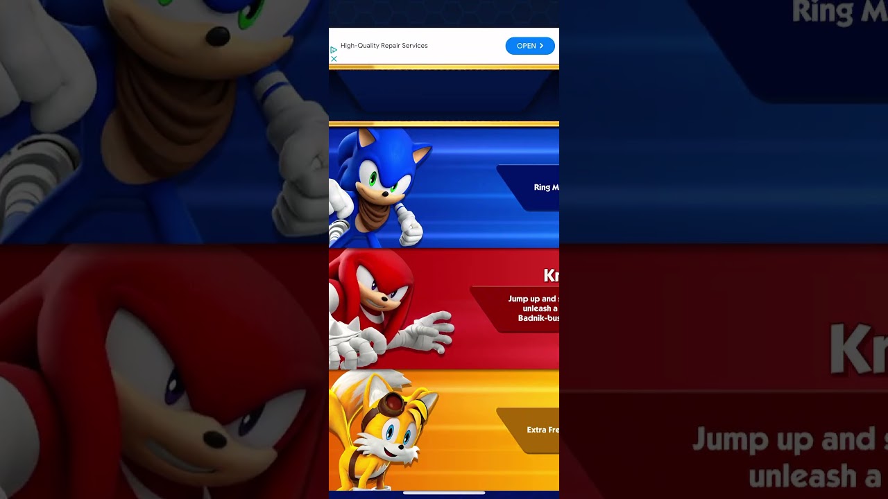 Sonic Dash 2: Sonic Boom: selection - Tails