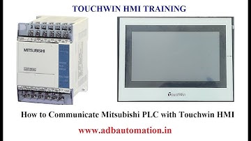 HOW TO COMMUNICATE MITSUBISHI PLC WITH TOUCHWIN  HMI
